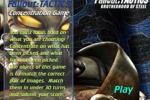 Fallout: Tactics Concentration Game 1