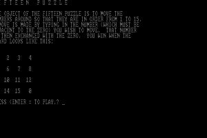 Fifteen Puzzle abandonware