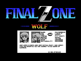 Final Zone Wolf abandonware