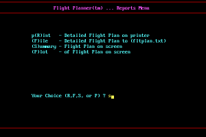 Flight Planner for Microsoft Flight Simulator 4