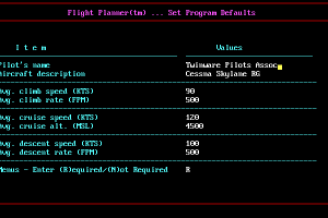 Flight Planner for Microsoft Flight Simulator 8