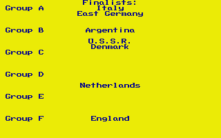 Football Manager: World Cup Edition 1990 12