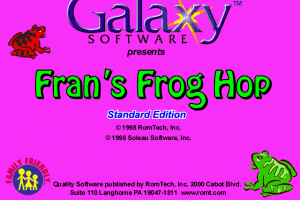 Fran's Frog Hop abandonware
