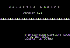 Galactic Empire abandonware