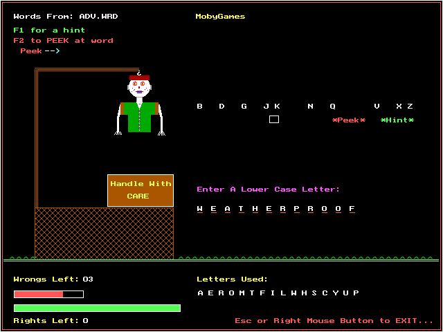 Hangman abandonware