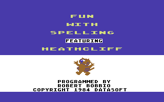 Heathcliff: Fun with Spelling abandonware