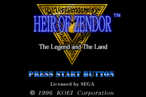 Heir of Zendor: The Legend and The Land 0