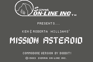Hi-Res Adventure #0: Mission Asteroid 0
