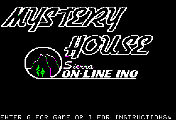 Hi-Res Adventure #1: Mystery House 0