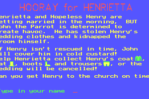 Hooray for Henrietta 1