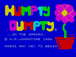 Humpty Dumpty in the Garden 1