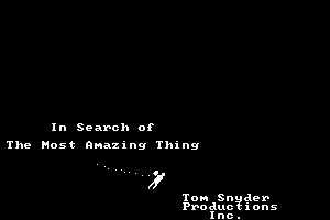 In Search of The Most Amazing Thing 1