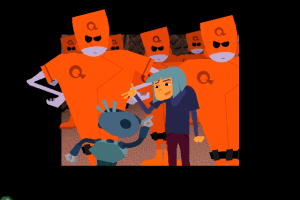 Iz and Auggie Escape From Dimension Q abandonware
