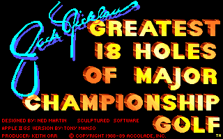 Jack Nicklaus' Greatest 18 Holes of Major Championship Golf 0