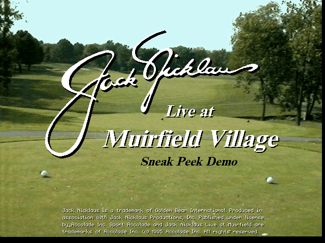 Jack Nicklaus: Live at Muirfield Village abandonware