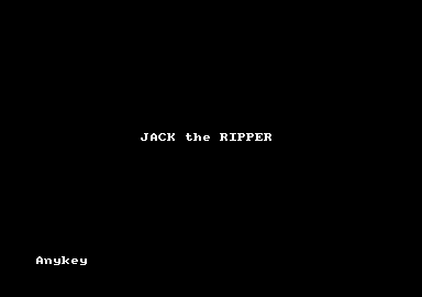 Jack the Ripper abandonware