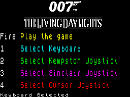 James Bond 007 in The Living Daylights: The Computer Game abandonware
