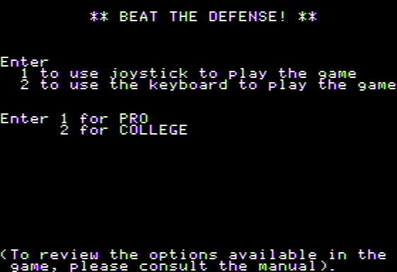 Joe Theismann's Pro Football abandonware