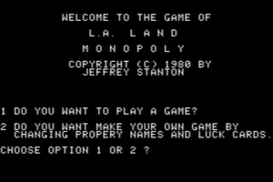 L.A. Land Monopoly 1