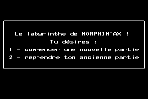 Le Labyrinthe de Morphintax 1