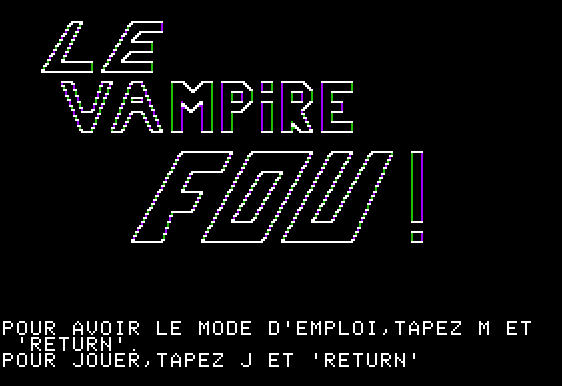 Le vampire fou abandonware