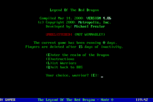 Legend of the Red Dragon 1