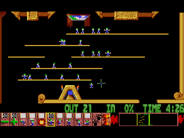 Lemmings (Original levels only) (MS-DOS) : DMA Design : Free Download,  Borrow, and Streaming : Internet Archive