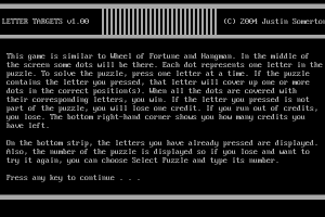 Letter Targets abandonware