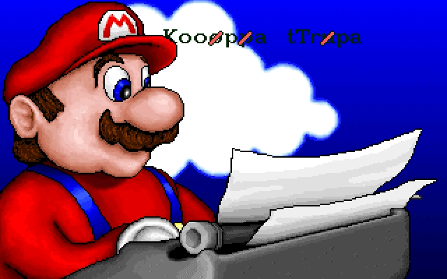 Mario teaches typing mac
