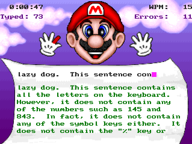 Mario Teaches Typing 2 28