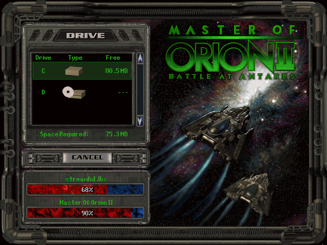 Master of Orion - jogo de estratégia espacial baseada em turnos