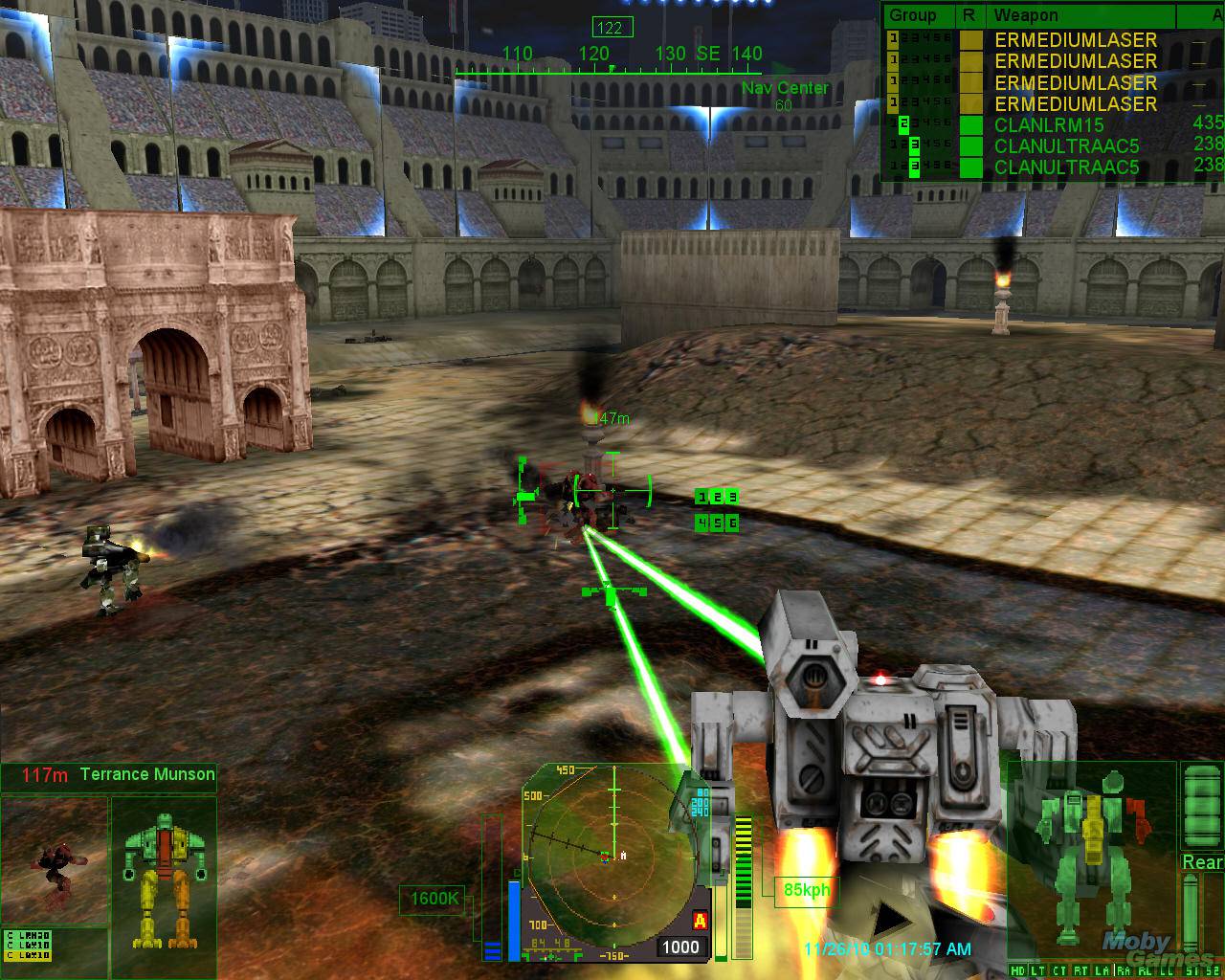 all mechwarrior games