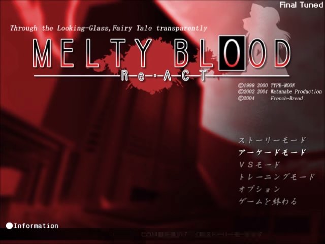 MELTY BLOOD Re・ACT Final Tuned