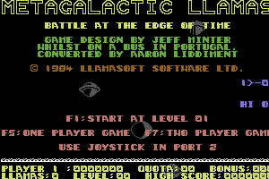 Metagalactic Llamas: Battle at the Edge of Time 0