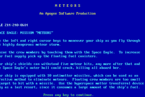 Meteors abandonware