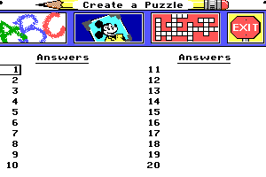 Mickey's Crossword Puzzle Maker 9