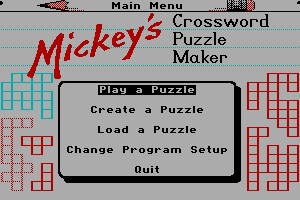 Mickey's Crossword Puzzle Maker 13