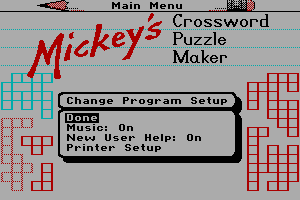Mickey's Crossword Puzzle Maker 14