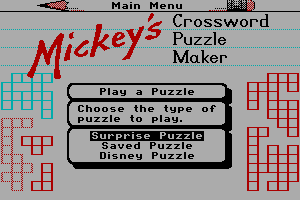 Mickey's Crossword Puzzle Maker 19