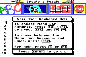 Mickey's Crossword Puzzle Maker 8