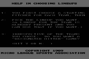 MicroLeague Baseball II 3