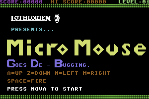 Micro Mouse Goes De-bugging 0