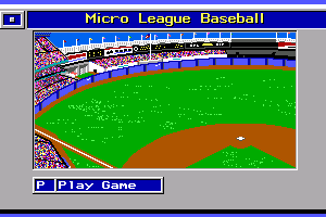 MicroLeague Baseball 0