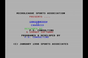 MicroLeague Baseball II 0