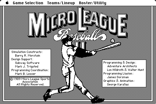 MicroLeague Baseball II 1