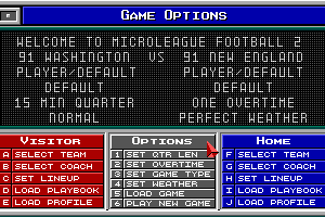 MicroLeague Football 2 7