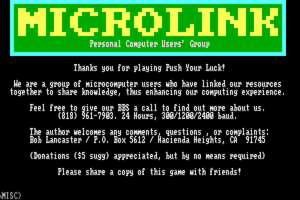 MicroLink Push Your Luck 12