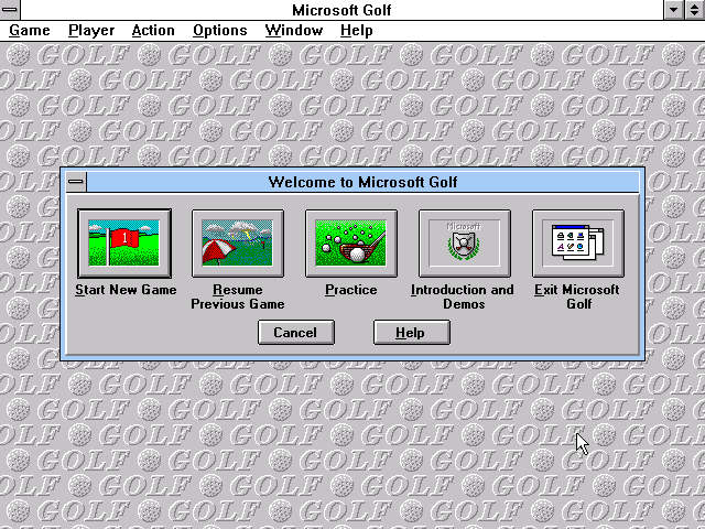 Microsoft Golf abandonware