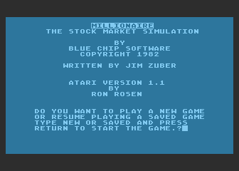 Millionaire: The Stock Market Simulation abandonware