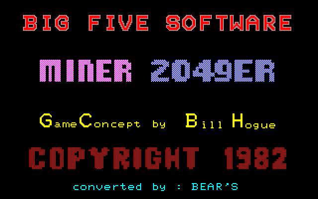 Miner 2049er abandonware